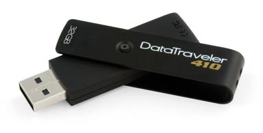 Kingston Increases Speed on DataTraveler 410 USB Flash Drive