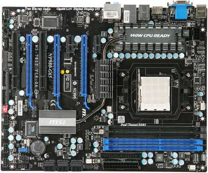 MSI NF980-G65 Motherboard Launched with 3 Way SLI Support