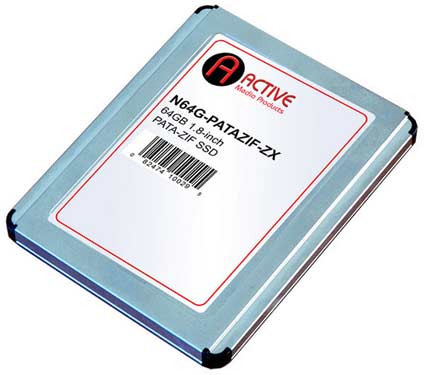 Active Media Launches SaberTooth ZX 1.8-Inch PATA ZIF SSDs