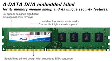 A-DATA Develops ‘DNA’ Labeling Method To Defend Against Counterfeiters