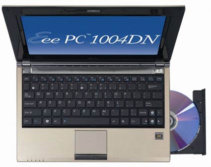 ASUS Eee PC 1004DN Netbook – Intel Atom 280 and GN40 chipset