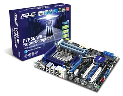 ASUS Launches The P7P55 WS SuperComputer Motherboard