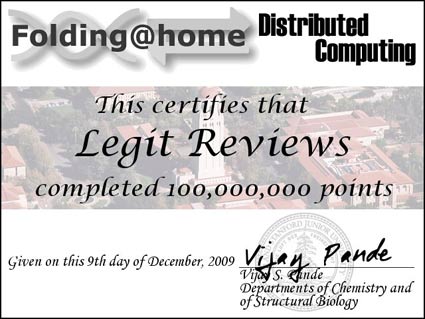 Legit Folding Team 38296 breaks 100 million points