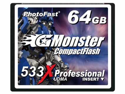 PhotoFast G-Monster CF533x Series CompactFlash PhotoFast G-Monster CF533x Series CompactFlash