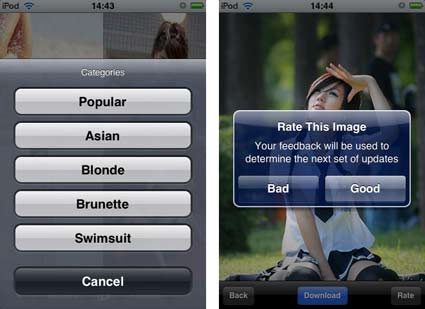 Apple iPhone Hottest Girls Application Apple iPhone Hottest Girls Application