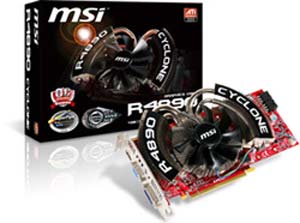 MSI released R4890 Cyclone series graphics card – 1GHz Core Clock