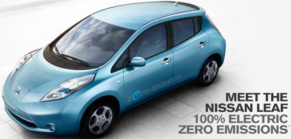 Nissan rolls out electric car at new headquarters