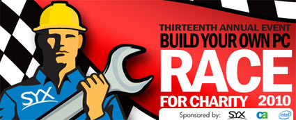 The 13th Annual Build Your Own PC Race for Charity Event at CES 2010
