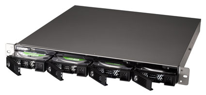 QNAP TS-410U rack-mounted NAS server QNAP TS-410U rack-mounted NAS server