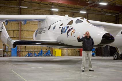 Virgin Galactic unveils commercial spaceship – SpaceShip2