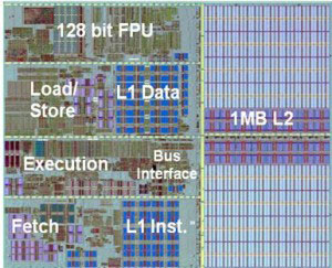 AMD Fusion Llano Processor Die Shot