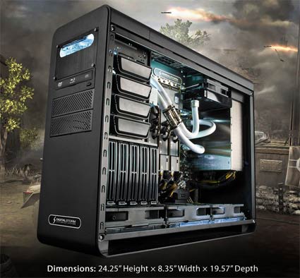 Digital Storm Black|OPS Assassin Vertically Cooled PC