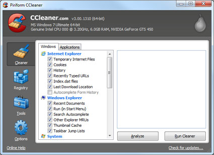 CCleaner v3.0 Released For Download