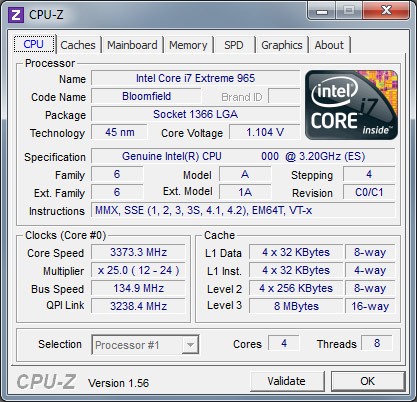 CPU-Z 1.56 is now out and available for download