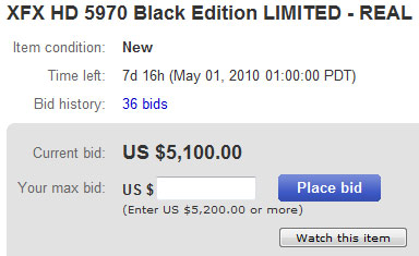 Stolen XFX 5970 Black Edition Limited Card #68 on Ebay!