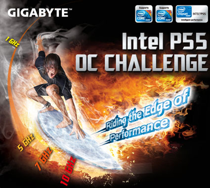 GIGABYTE Intel P55 Overclocking Challenge