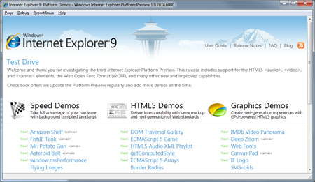 Internet Explorer Platform Preview