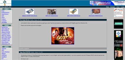 Legit Reviews Home Page From 2003