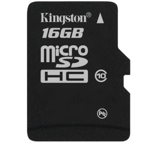 Kingston 16GB Class 10 microSDHC Card