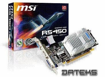 MSI Radeon HD 5450 1GB Video Card Pictured and For Sale