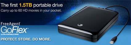 Seagate 1.5TB FreeAgent GoFlex ultra-portable drive