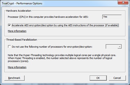 TrueCrypt 7.0 Released With Hardware-Accelerated AES