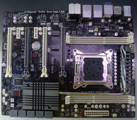 ECS Black Series X79R-A Motherboard Pictured At Computex 2011