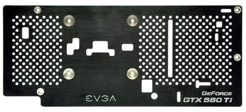 EVGA Releases Backplate For NVIDIA GeForce GTX 560 Ti Video Cards