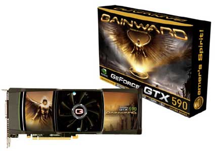 Gainward GeForce GTX 590 3072MB GDDR5 Video Card Announced