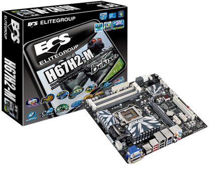 ECS Black Deluxe H67H2-M motherboard