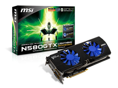 MSI Releases N580GTX Lightning XE Video Card – World’s Fastest