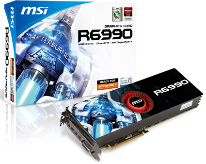 MSI Radeon HD R6990-4PD4GD5 Video Card Announced