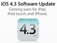 Apple Introduces iOS 4.3 – Finally Brings Hotspot Feature For iPhone 4 Users