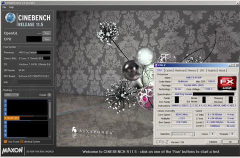 AMD FX-8130P Bulldozer Processor Cinebench