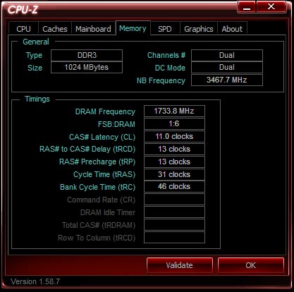 DDR3 World Record 3467MHz