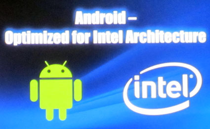 Intel and Google to Optimize Android Platform for Intel Architecture