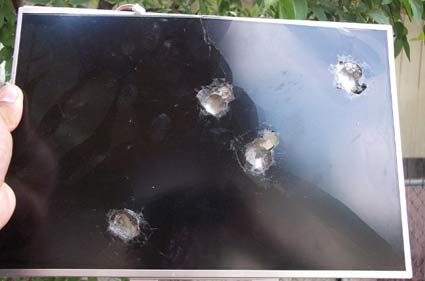 HP Notebook Takes Bullet