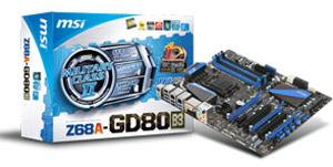 MSI Z68A-GD80 B3 Motherboard