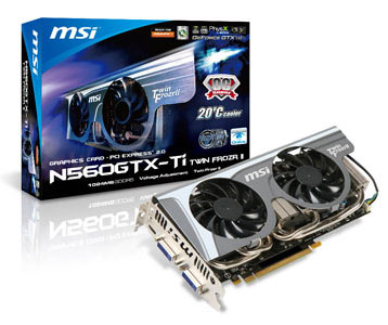 MSI Launches N560GTX-Ti Twin Frozr II Series Graphics Cards