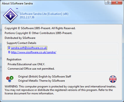 SiSoftware Sandra 2011 SP1 v17.36 Released For Download