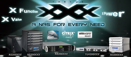 Thecus Releases the XXX NAS Series – Extreme Speed w/ Intel Atom D525