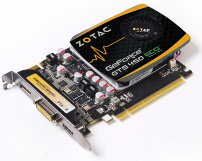 ZOTAC Debuts GeForce GTS 450 ECO Edition For Energy-Efficiency