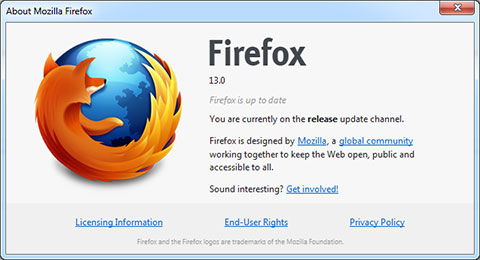 Firefox 13