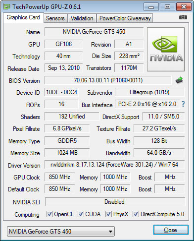 TechPowerUp GPU-Z v0.6.2 Has Been 