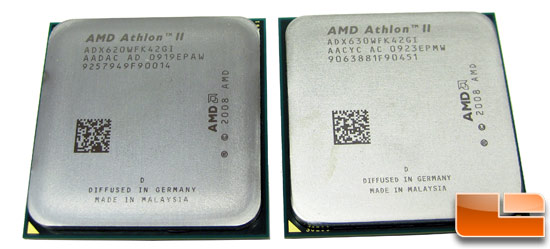 AMD Athlon II X4 620 and Athlon II X4 630 Processor Review