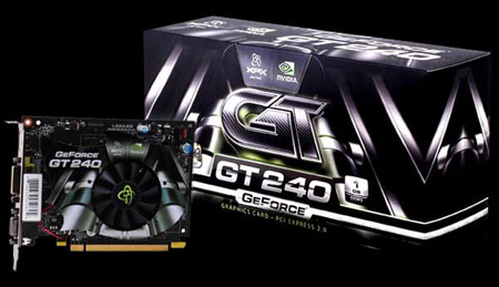 XFX GeForce GT 240 Reference Card