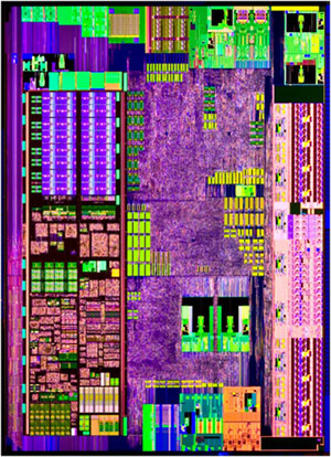 Intel Atom N450 Pineview CPU Die