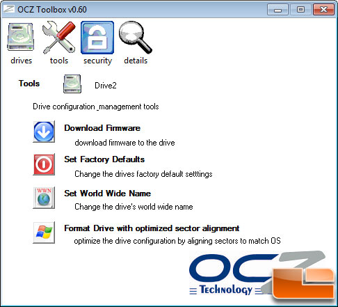 OCZ Vertex 2 Toolbox Utility