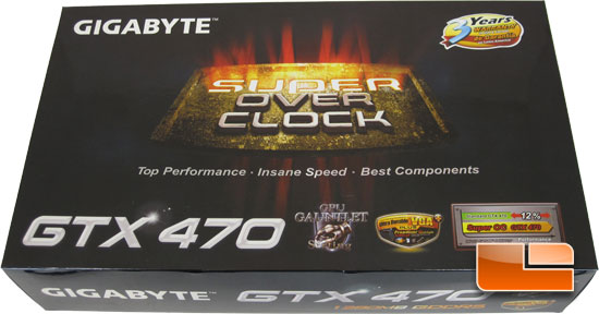 GIGABYTE GeForce GTX 470 SOC Edition Retail Box and Bundle