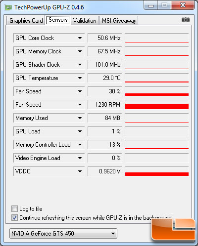CS GeForce GTS 450 Black 1GB GPU-Z